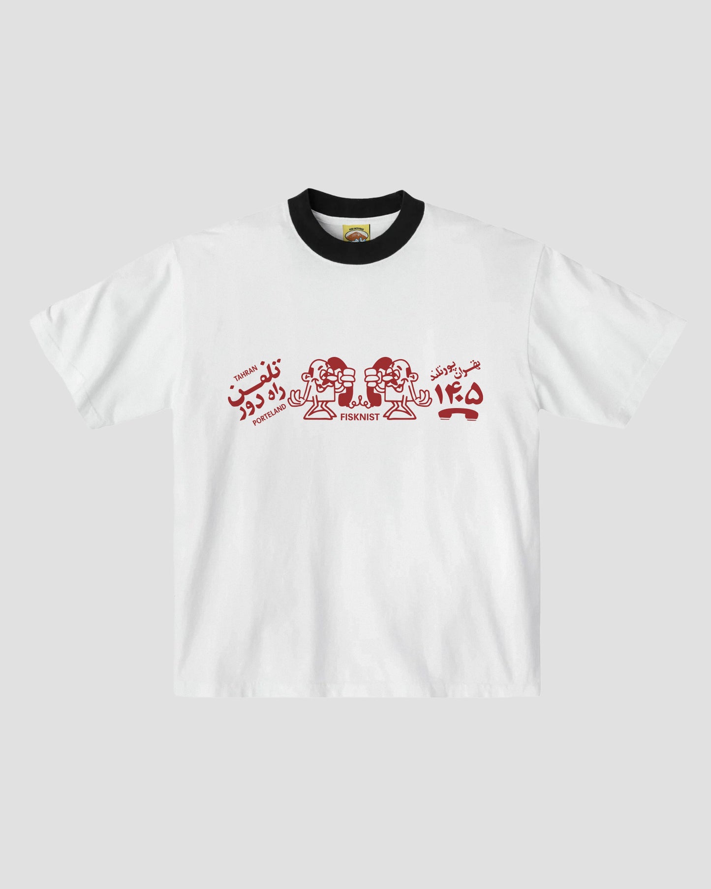 Long Distance Call Ringer SS White/Black