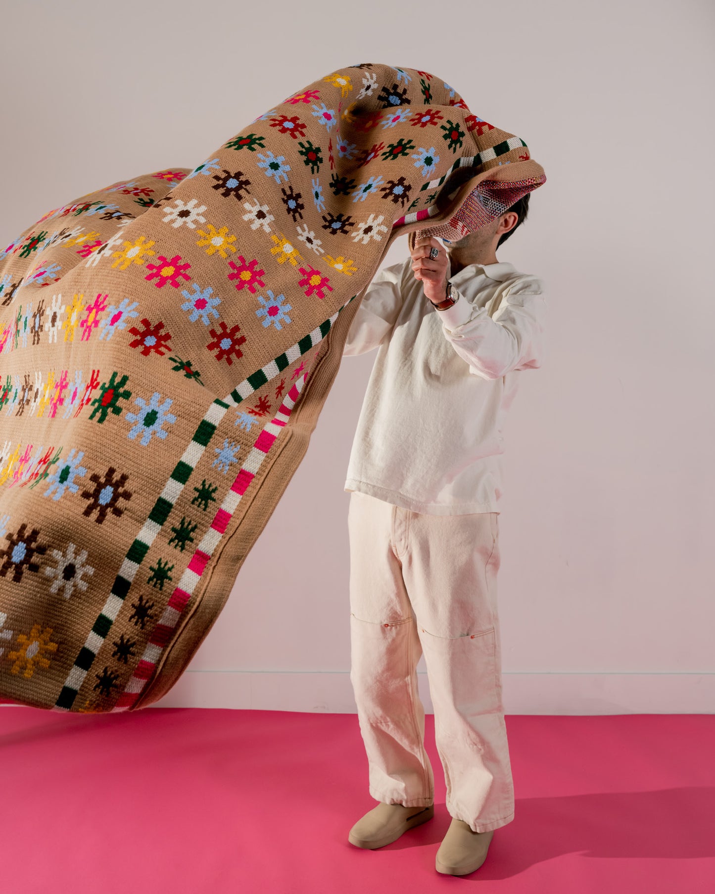 1402 Flower Rug Blanket